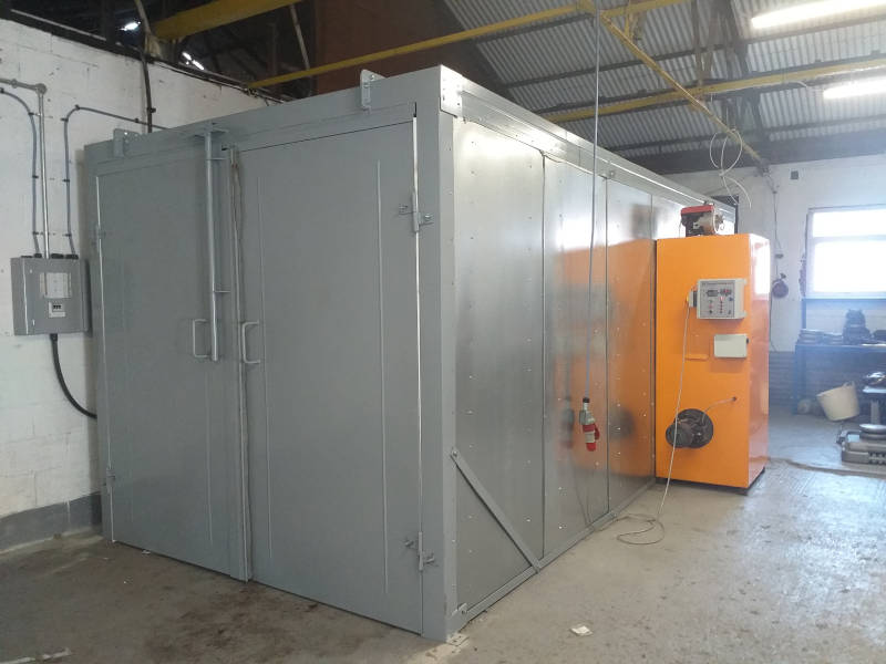 Powder curing oven