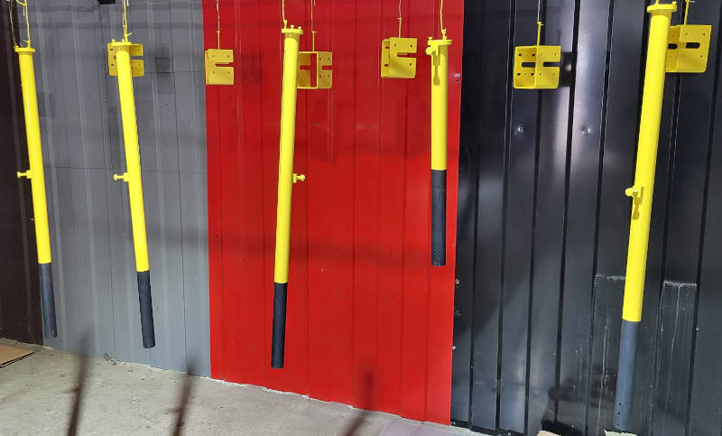 Powder coated metal